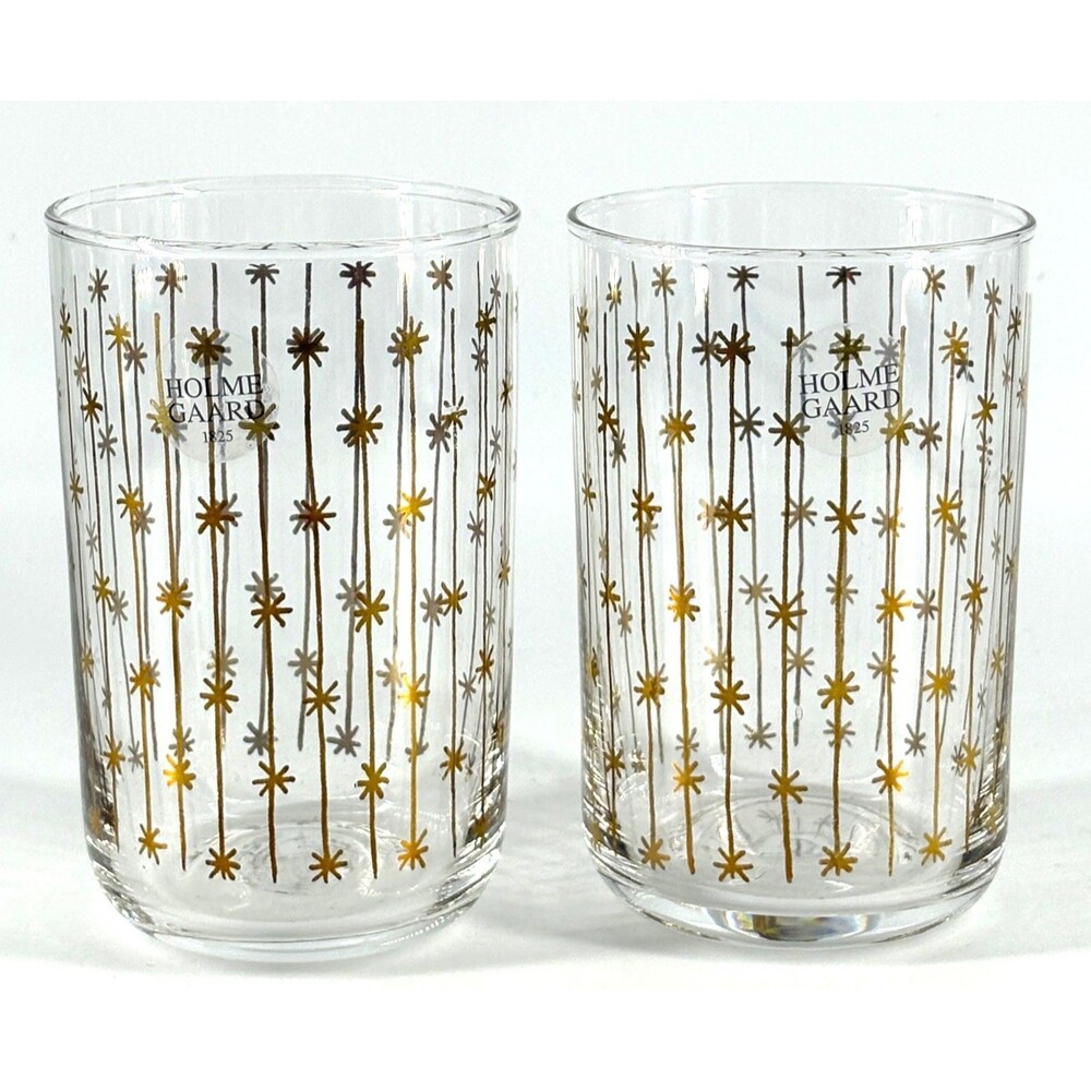 2 - 4" Holmegaard Christmas Glasses-Denmark - Dororty & Peter Svarrer